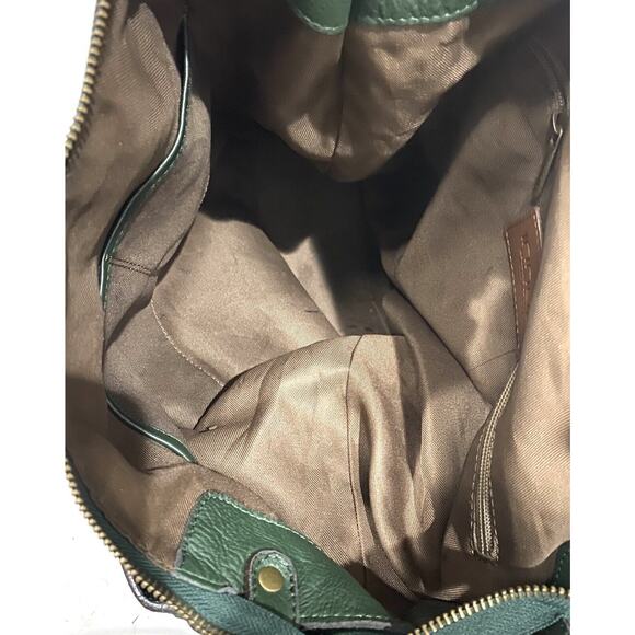 Innue Green Leather Purse Crossbody Shoulder Bag Convertible Made In Italy - Picture 3 of 9